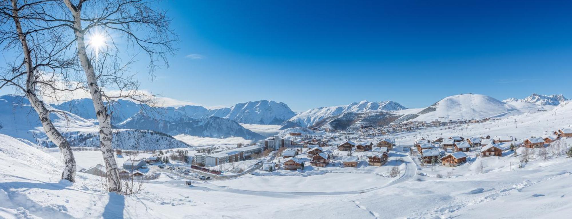 Chalet Alpe D'Huez 1850-Sea And Mountain Pleasure Avec 2 Appartements- 1 Appartement 3 Chambres 8 Couchages - 3 Salles D'Eau Et 1 Appartement 5 Chambres 12 Couchages 5 Salles D'Eau - Jacuzzi Et Sauna -Pieds Des Pistes Et Centre Exteriér fotografie